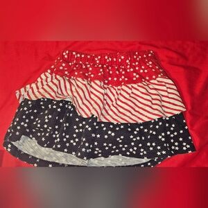 Jumping Beans Red and Blue Star Stripe Kids Skort